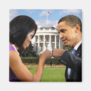 Obama White House Fist Bump Magnet Magneet