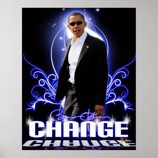 OBAMA-WIJZIGING POSTER (Voorkant)