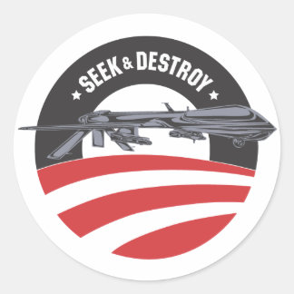 obama wil sticker van missie verslaan