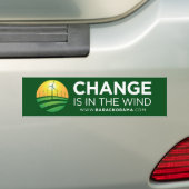 Obama Winds of Bumpersticker (Op auto)