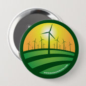 Obama Winds of Change 4x4 Round Button (Voorkant /achterkant)