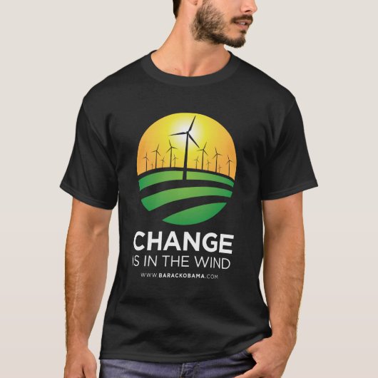 Obama Winds of Change Mannen T-Shirt (Voorkant)