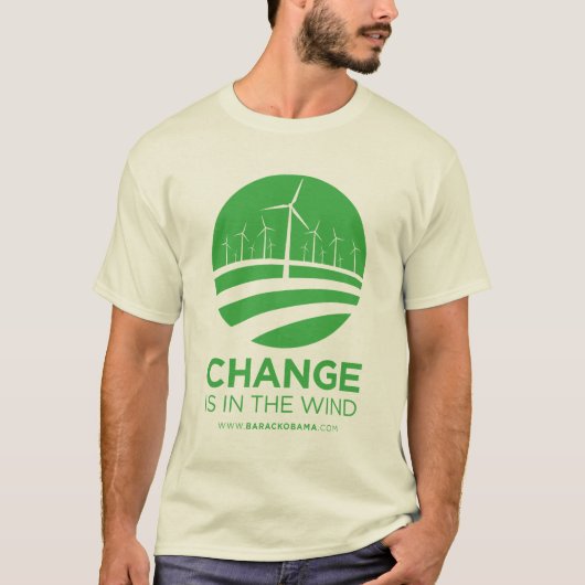 Obama Winds of Change Mannen T-Shirt (Voorkant)