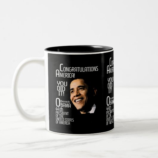OBAMA WINS CONGRATULATIONS TWEEKLEURIGE KOFFIEMOK (Links)
