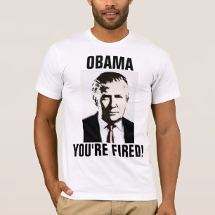 OBAMA WORDT U IN BRAND GESTOKEN! DE GRAPPIGE T-SHIRT