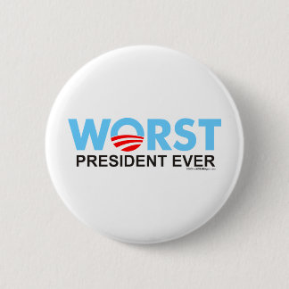 Obama WorstEver Ronde Button 5,7 Cm