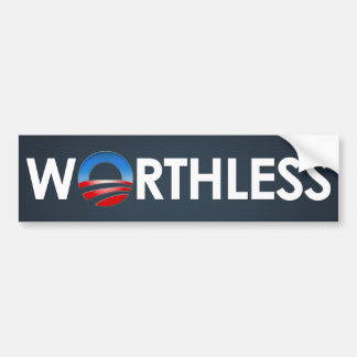 Obama Worthless Bumpersticker