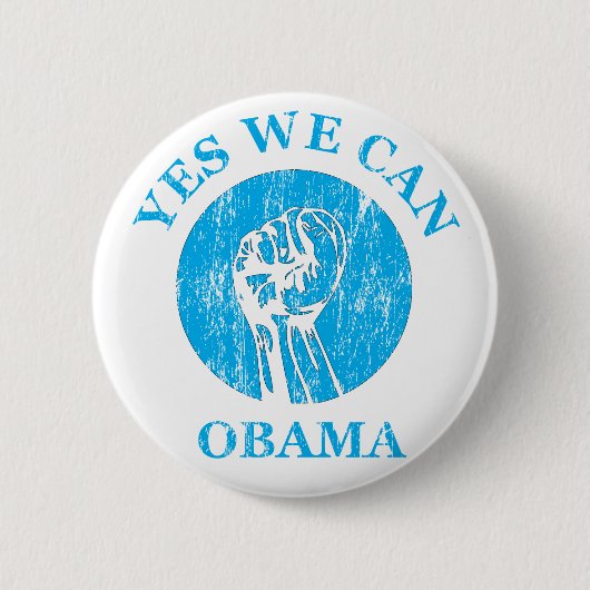 "Obama Yes we can" Button (Voorkant)