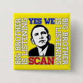 Obama Yes We Scan Button (Voorkant)
