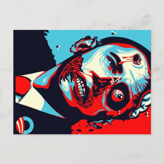 obama zombie briefkaart (Voorkant)
