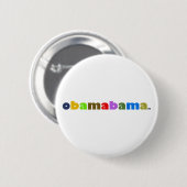 obamabama logo ronde button 5,7 cm (Voorkant /achterkant)