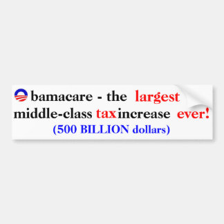 Obamacare-belasting Bumpersticker