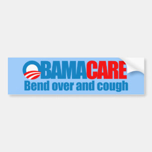 Obamacare - Buig over en hoest Bumpersticker