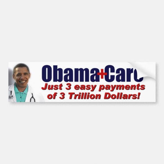 ObamaCare Bumpersticker (Voorkant)
