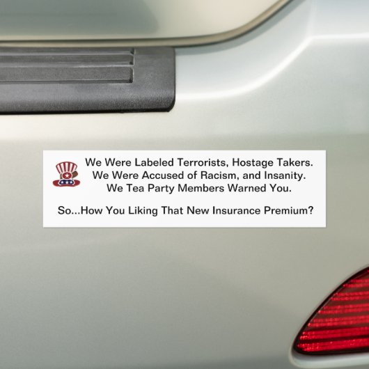 Obamacare Bumpersticker (Op auto)