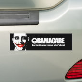OBAMACARE - DOCTOR OBAMA WEET WAT HET BESTE IS BUMPERSTICKER (Op auto)