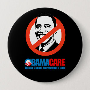 Obamacare - Doctor obama weet wat het beste is Ronde Button 4,0 Cm