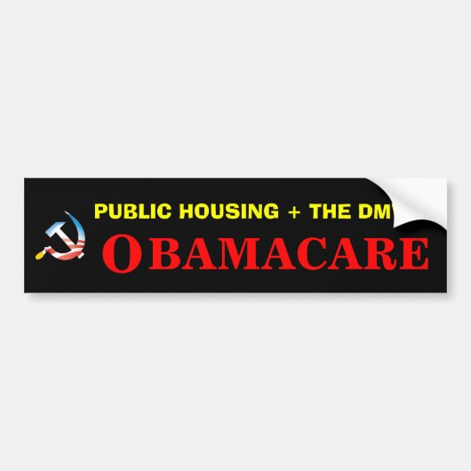 Obamacare Health Care Bumpersticker (Voorkant)