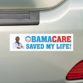 Obamacare heeft mijn leven gered! bumpersticker (Op auto)