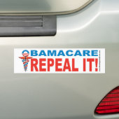 Obamacare HERHAAL HET! Bumpersticker (Op auto)