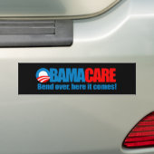 Obamacare - Hier komt het aan Bumpersticker (Op auto)