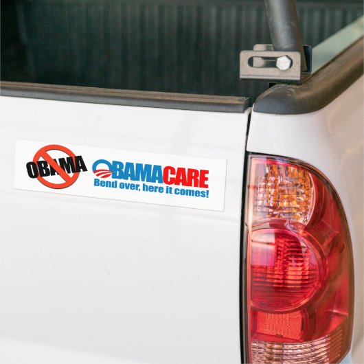 Obamacare - Hier komt het aan Bumpersticker (Op Truck)
