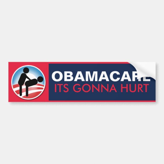 Obamacare its gonna Hurt Bumpersticker (Voorkant)