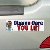 ObamaCare: "Jij liegt!" Bumpersticker (Op auto)