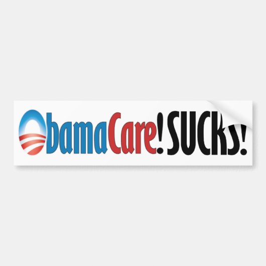 ObamaCare Sucks Bumpersticker (Voorkant)
