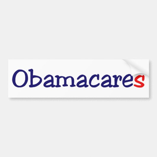 Obamacares Bumpersticker (Voorkant)