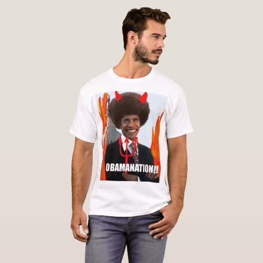 Obamanatie T-shirt (Voorkant volledig)