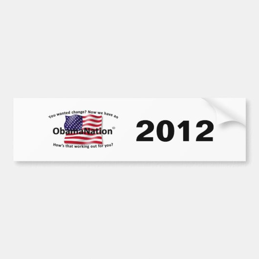 ObamaNation Bumpersticker (Voorkant)