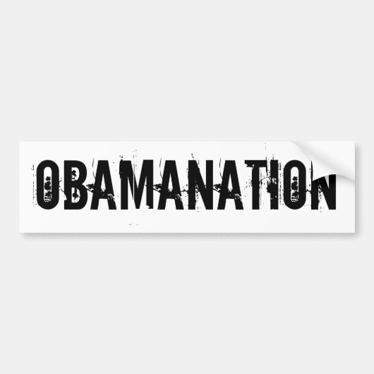 OBAMANTIE-Bumpersticker Bumpersticker (Voorkant)