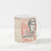 ObaMao-Mok Matglas Koffiemok (Voorkant rechts)