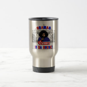 Obamas dans la tasse de café de Chambre du DA