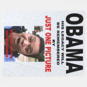 OBAMA'S ERFENIS IN ÉÉN AFBEELDING FLEECE DEKEN (Voorkant (Horizontaal))