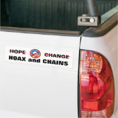 Obama's Hoax en Chains Bumpersticker (Op Truck)