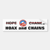 Obama's Hoax en Chains Bumpersticker (Voorkant)