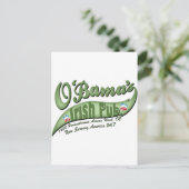 O'bama's Irish Pub Briefkaart (Staand voorkant)