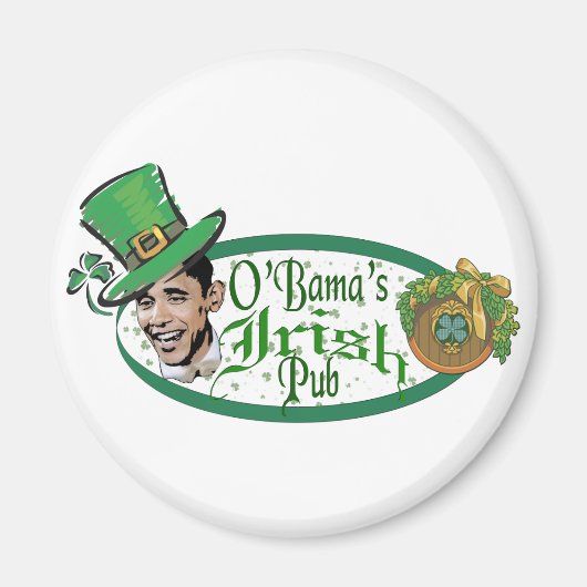 Obama's Irish Pub Magneet (Voorkant)