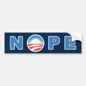 Obama's Nope Bumpersticker (Voorkant)