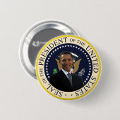 Obama's presidentiële zegel ronde button 5,7 cm (Voorkant /achterkant)