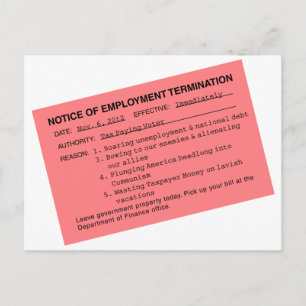 Obama's roze slip briefkaart