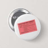 Obama's roze slip ronde button 5,7 cm (Voorkant /achterkant)