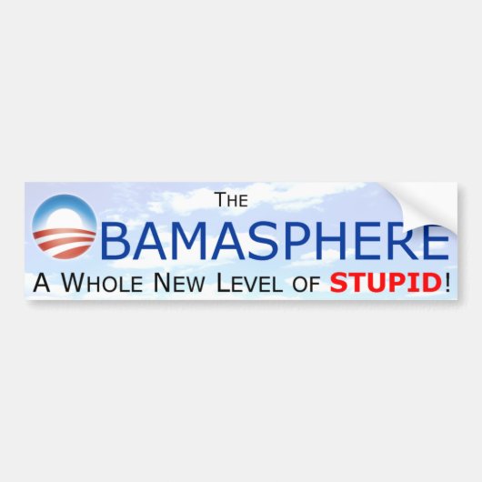 Obamasphere A Whole New Level Bumpersticker (Voorkant)