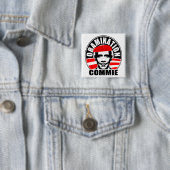 Obamination Commie Vierkante Button 5,1 Cm (In situ)