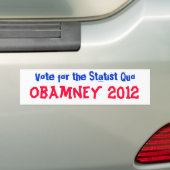 Obamney 2012 bumpersticker (Op auto)