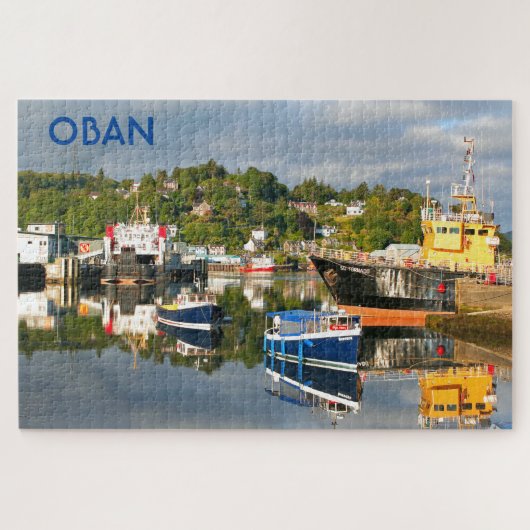 Oban reflections, western Schotland Legpuzzel (Horizontaal)