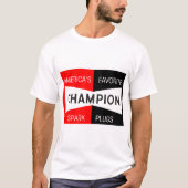 Obat motor mogok Champion Spark Plugs T-shirt (Voorkant)