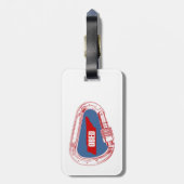Obed Klimcarabiner Bagagelabel (Achterkant verticaal)